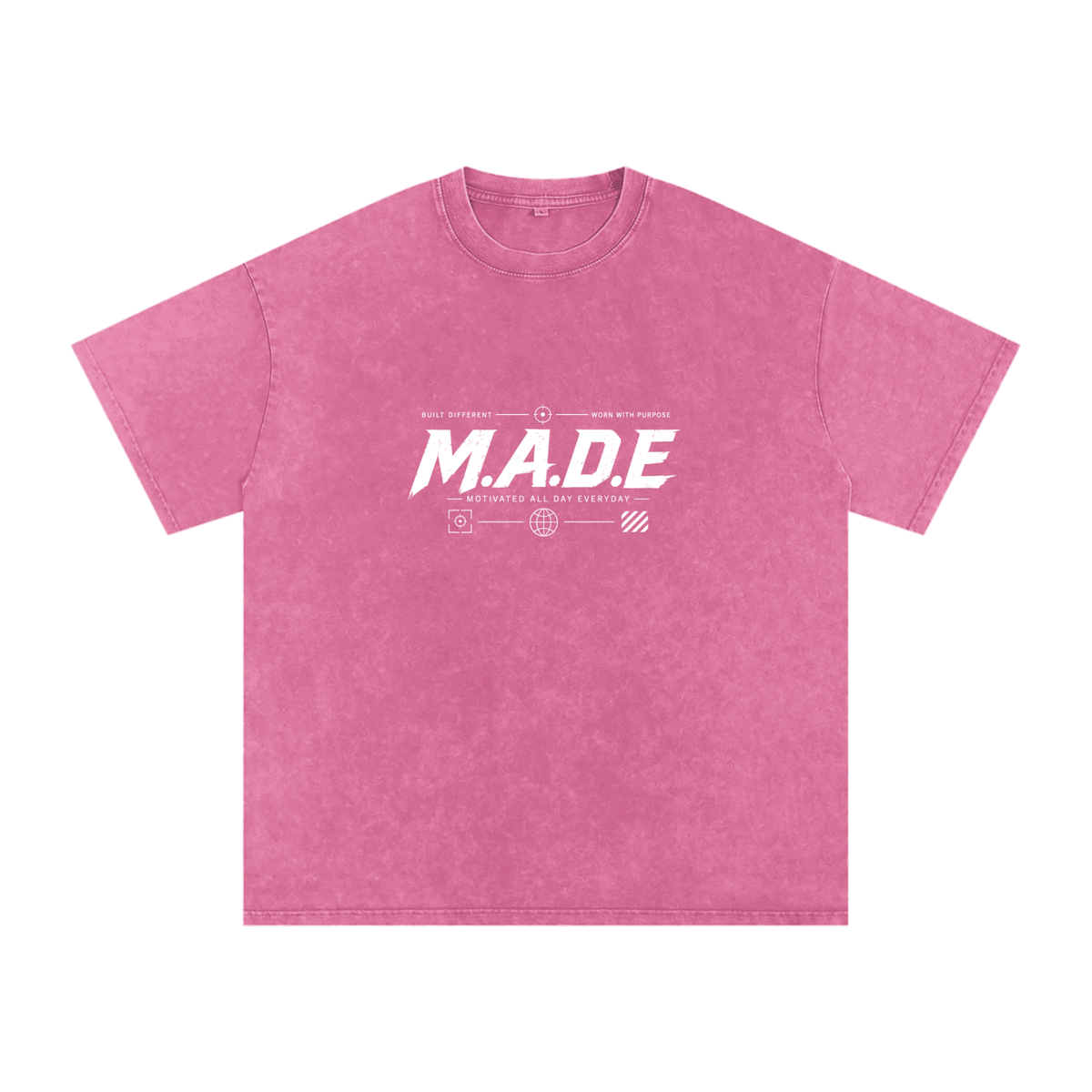 MarcBrad - Snow Washed Oversized Cotton T-Shirt
