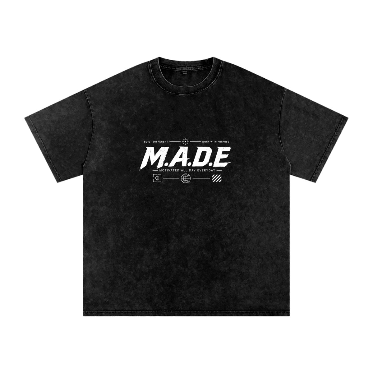 MarcBrad - Snow Washed Oversized Cotton T-Shirt