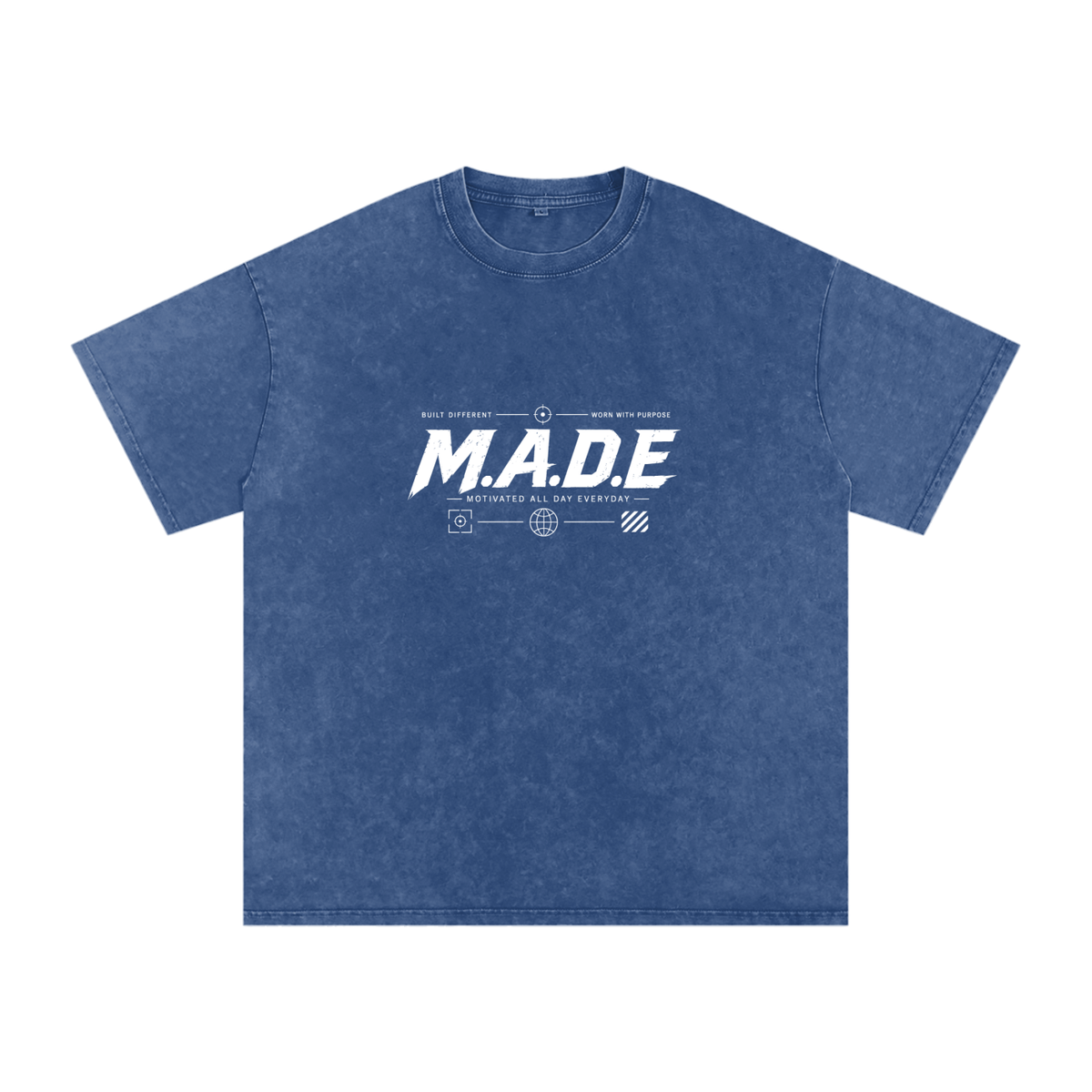 MarcBrad - Snow Washed Oversized Cotton T-Shirt