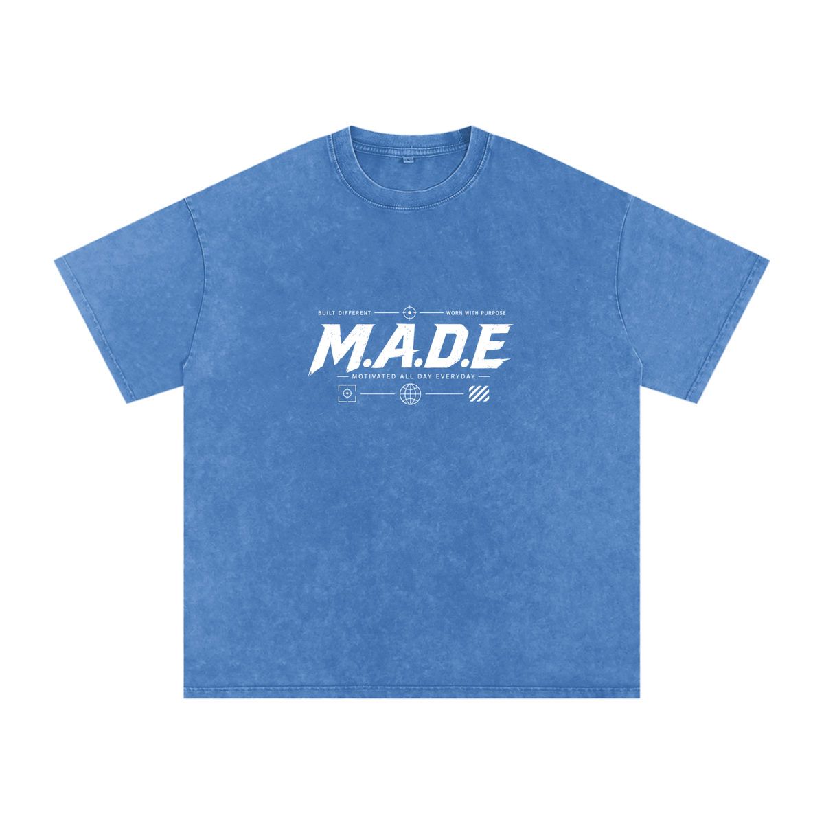 MarcBrad - Snow Washed Oversized Cotton T-Shirt